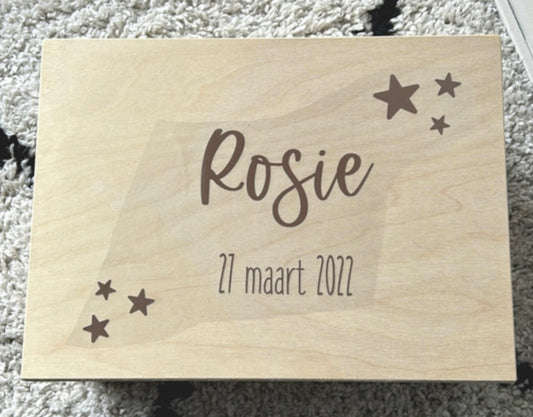 Memorybox - ontwerp sterretjes