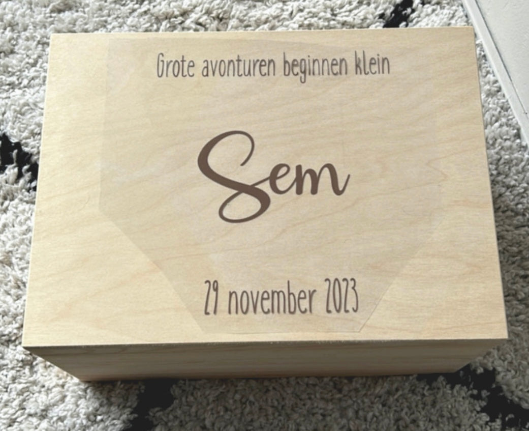 Memorybox - ontwerp grote avonturen