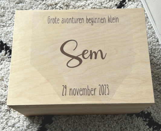 Memorybox - ontwerp grote avonturen